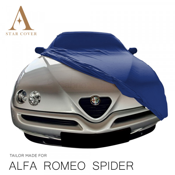 Alfa Romeo 916 Spider Indoor Cover- Mirror Pockets - Blue