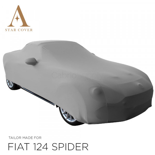 Fiat 124 Spider 2015-2019 - Indoor Car Cover - Mirror Pockets - Gray