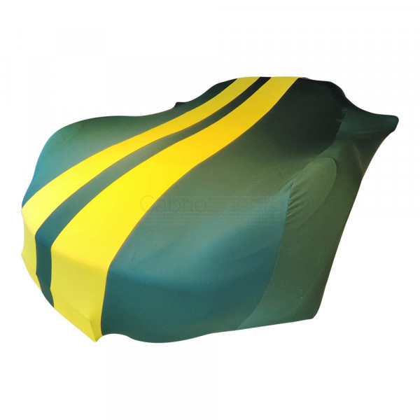 Fiat Punto Convertible 1994-2000 - Indoor Car Cover - Green with Yellow Striping
