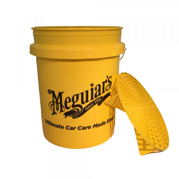 Meguiar's Me RG203 Yellow Large Car Wash Bucket 5Us Gallon