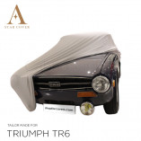 Triumph TR4 TR6 Cover - Tailored - Silvergrey