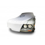 Lancia Fulvia Coupe Indoor Cover - Tailored with print - Silvergrey 