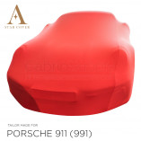Porsche 911 991 2011-2018 without Aerokit Car Cover - Tailored - Red