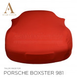 Porsche Boxster 981 Indoor Cover - Tailored - Red