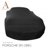 Porsche 911 991 2011-2018 without Aerokit Indoor Car Cover - Tailored - Black
