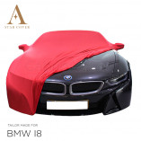 BMW i8 Roadster Indoor Car Cover - Mirror Pockets - Red