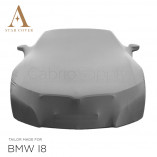 BMW i8 Roadster Indoor Car Cover - Mirror Pockets - Gray