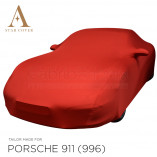 Porsche 911 996 1998-2004 without Aerokit Cover  - Mirror pockets - Red