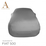 Fiat 500 500C - Indoor Car Cover - Silvergrey