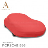 Porsche 911 996 1998-2004 without Aerokit Indoor Cover  - Red