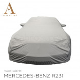 Mercedes-Benz R230 SL Outdoor Cover - Military Khaki - Star Cover - Mirror Pockets