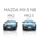 Mazda MX-5 NB Mesh Grill - BLACK EDITION (1 piece) 2002-2005 Facelift Model