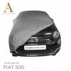 Fiat 500 500C - Indoor Car Cover - Silvergrey