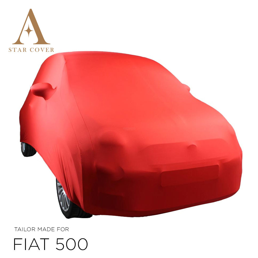 Fiat 500 500C - Indoor Car Cover - Mirror Pockets - Red