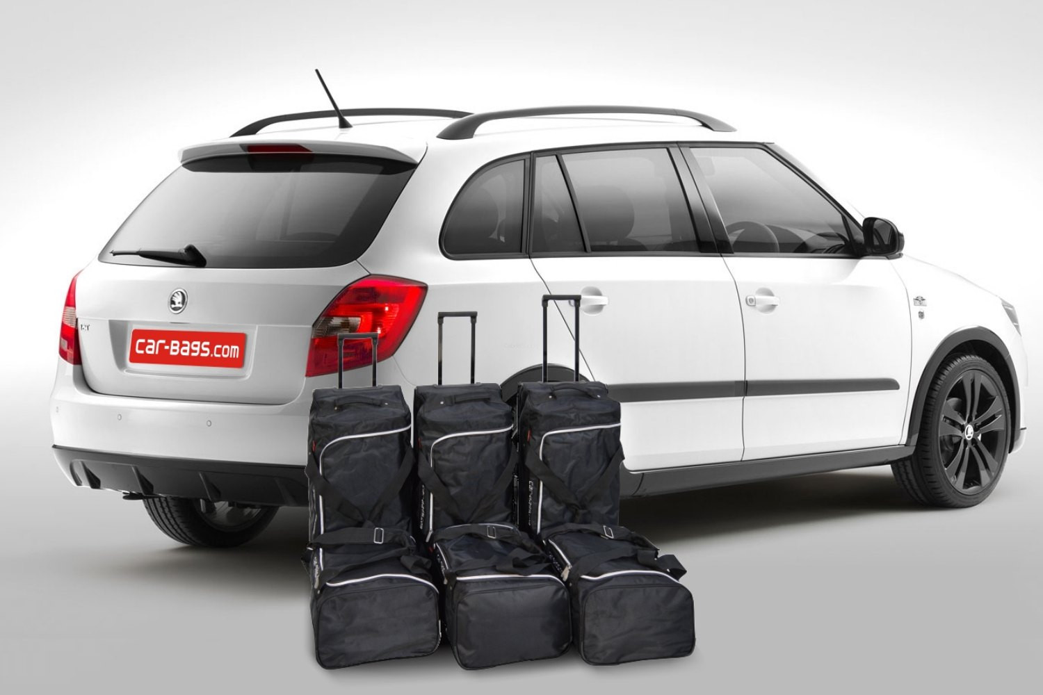 Skoda Fabia II combi (5J) 2007-2014 travel bag set | Cabrio Supply | Automatten