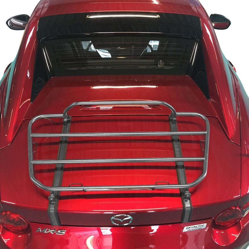 Mazda MX-5 ND boot luggage rack in Black take up to 20 KG on the trunk - Mazda  MX-5 Shop